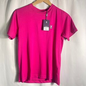 NWT Psycho Bunny Girls' Crew Neck Tee Large 14-16‎ Wild BerryT-Shirt Hot Pink